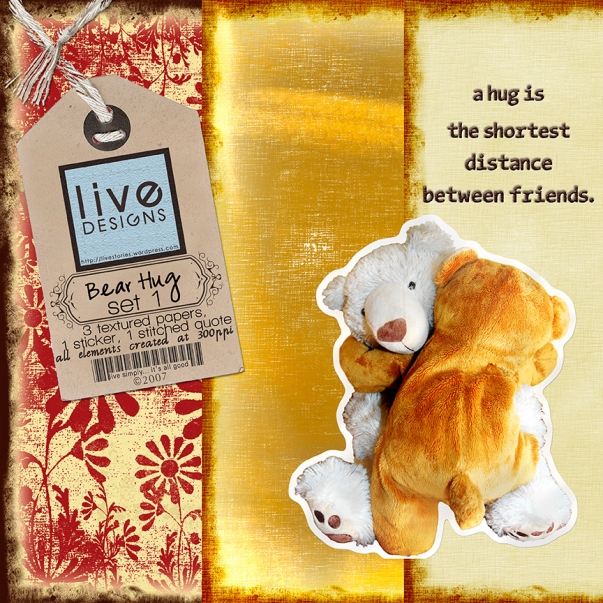LivEdesigns Bear Hug Mini-Kit Set 1